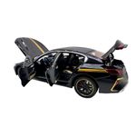 Jucarii, Copii si Bebe - Jucarii si jocuri - Vehicule si jucarii cu telecomanda - Masinute - Macheta BMW M8 Gran Coupe negru MHB 800 1:32 replica metal lumini si sunete, fum, usi deschise - Infinity.ro