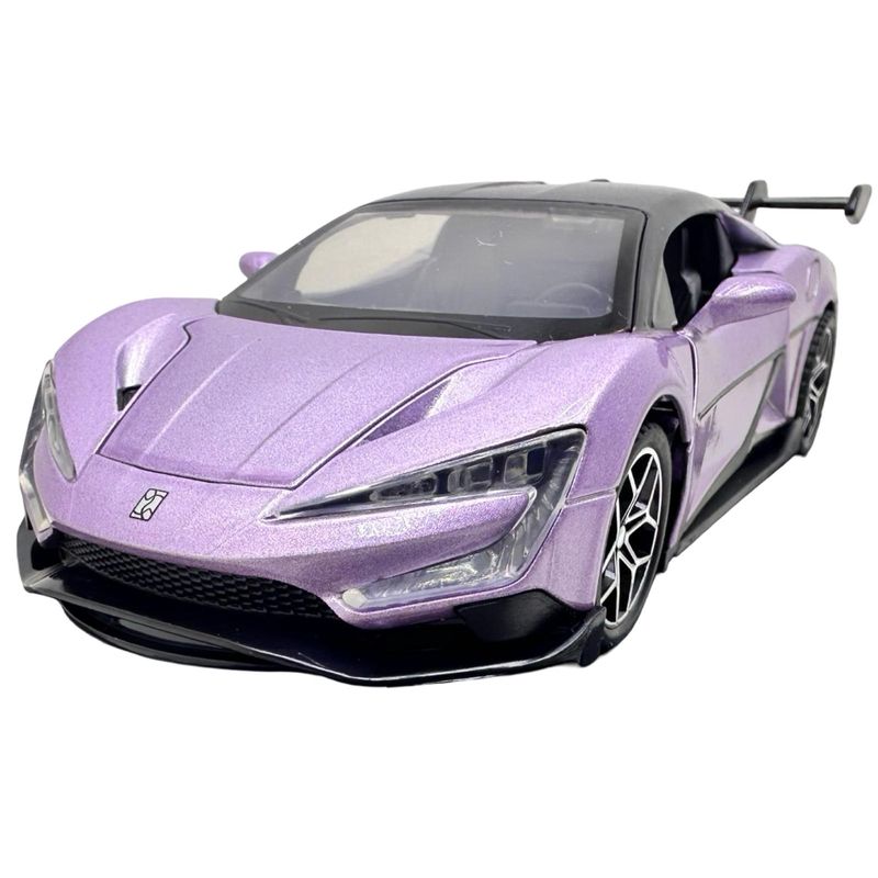 Jucarii, Copii si Bebe - Jucarii si jocuri - Vehicule si jucarii cu telecomanda - Masinute - Macheta BYD U9 supercar albastra scara 1:32 replica metal lumini si sunete, usi deschise - Infinity.ro