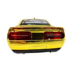 Jucarii, Copii si Bebe - Jucarii si jocuri - Vehicule si jucarii cu telecomanda - Masinute - Macheta Dodge Challenger galben cromat SRT 1:24 replica metal lumini si sunete, usi deschise - Infinity.ro