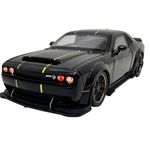 Jucarii, Copii si Bebe - Jucarii si jocuri - Vehicule si jucarii cu telecomanda - Masinute - Macheta Dodge SRT Hellcat negru 1:32 - Replica metal cu lumini, usi si capota functionale - Infinity.ro