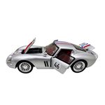 Jucarii, Copii si Bebe - Jucarii si jocuri - Vehicule si jucarii cu telecomanda - Masinute - Macheta clasica de curse Ferrari Dino argintiu #46, replica metal scara 1:32 cu lumini, sunete si usi deschise - Infinity.ro