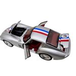 Jucarii, Copii si Bebe - Jucarii si jocuri - Vehicule si jucarii cu telecomanda - Masinute - Macheta clasica de curse Ferrari Dino argintiu #46, replica metal scara 1:32 cu lumini, sunete si usi deschise - Infinity.ro