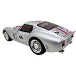 Jucarii, Copii si Bebe - Jucarii si jocuri - Vehicule si jucarii cu telecomanda - Masinute - Macheta clasica de curse Ferrari Dino argintiu #46, replica metal scara 1:32 cu lumini, sunete si usi deschise - Infinity.ro