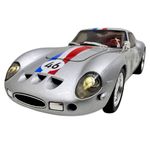 Jucarii, Copii si Bebe - Jucarii si jocuri - Vehicule si jucarii cu telecomanda - Masinute - Macheta clasica de curse Ferrari Dino argintiu #46, replica metal scara 1:32 cu lumini, sunete si usi deschise - Infinity.ro