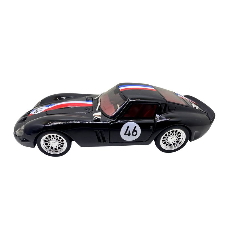 Jucarii, Copii si Bebe - Jucarii si jocuri - Vehicule si jucarii cu telecomanda - Masinute - Macheta clasica de curse Ferrari Dino negru #46, replica metal scara 1:32 cu lumini, sunete si usi deschise - Infinity.ro