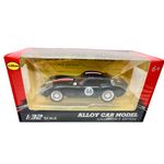 Jucarii, Copii si Bebe - Jucarii si jocuri - Vehicule si jucarii cu telecomanda - Masinute - Macheta clasica de curse Ferrari Dino negru #46, replica metal scara 1:32 cu lumini, sunete si usi deschise - Infinity.ro