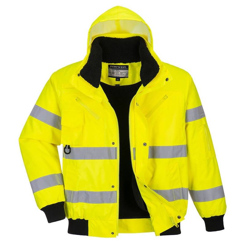 Casa si Gradina - Constructii - Echipamente de lucru - Imbracaminte protectia muncii - Jacheta de protectie 3 in 1 Hi-Vis Bomber Portwest- C467 XXL Galben - Infinity.ro