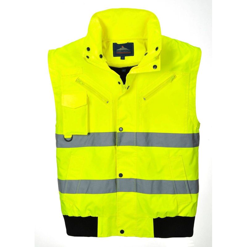 Casa si Gradina - Constructii - Echipamente de lucru - Imbracaminte protectia muncii - Jacheta de protectie 3 in 1 Hi-Vis Bomber Portwest- C467 XXL Galben - Infinity.ro