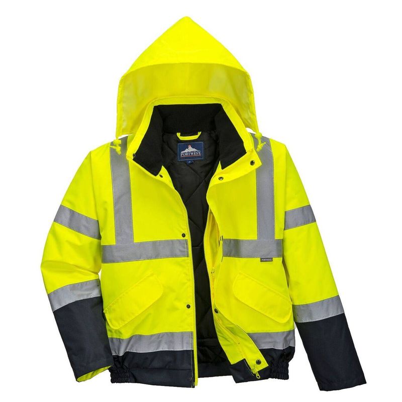 Casa si Gradina - Constructii - Echipamente de lucru - Imbracaminte protectia muncii - Jacheta Bomber de protectie HiVis Two Tone Portwest-S266 L Galben - Infinity.ro