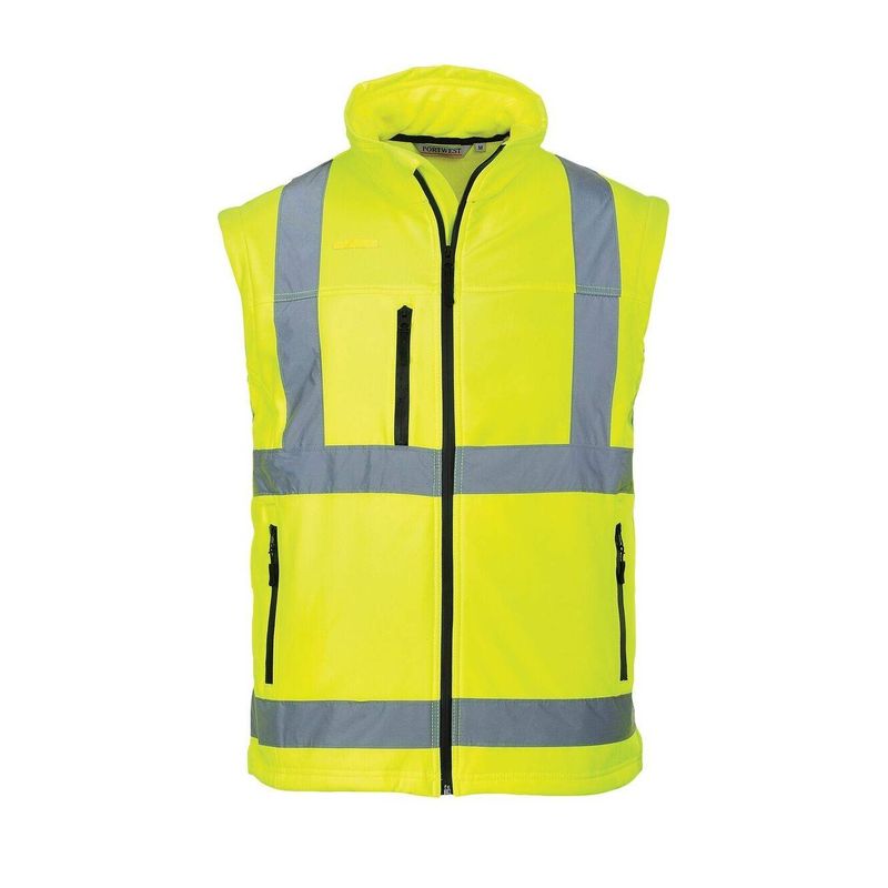 Casa si Gradina - Constructii - Echipamente de lucru - Imbracaminte protectia muncii - Jacheta de protectie 2 in 1 Softshell HiVis (3L) Portwest-S428 XXL Galben - Infinity.ro