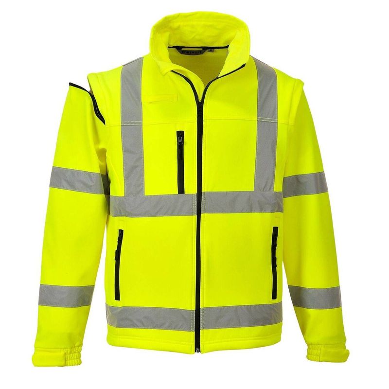 Casa si Gradina - Constructii - Echipamente de lucru - Imbracaminte protectia muncii - Jacheta de protectie 2 in 1 Softshell HiVis (3L) Portwest-S428 XXL Galben - Infinity.ro