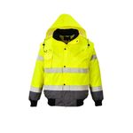 Casa si Gradina - Constructii - Echipamente de lucru - Imbracaminte protectia muncii - Jacheta de protectie Contrast Bomber Hi-Vis Portwest- C465 S Gri si galben - Infinity.ro