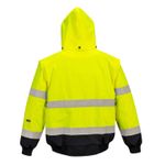 Casa si Gradina - Constructii - Echipamente de lucru - Imbracaminte protectia muncii - Jacheta de protectie Contrast Bomber Hi-Vis Portwest- C465 S negru si galben - Infinity.ro