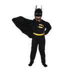 Jucarii, Copii si Bebe - Jucarii si jocuri - Jucarii de rol - Masti si costume copii - Costum Batman cu muschi si masca LED, carnaval, 7-9 ani, 120-130 cm - Infinity.ro
