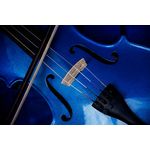 TV, Audio-Video si Foto - Instrumente muzicale - Instrumente clasice - Set vioara clasica si arcus 1/8 suplimentar, DEPOX®, marime 4/4, lemn, albastra, toc din material - Infinity.ro