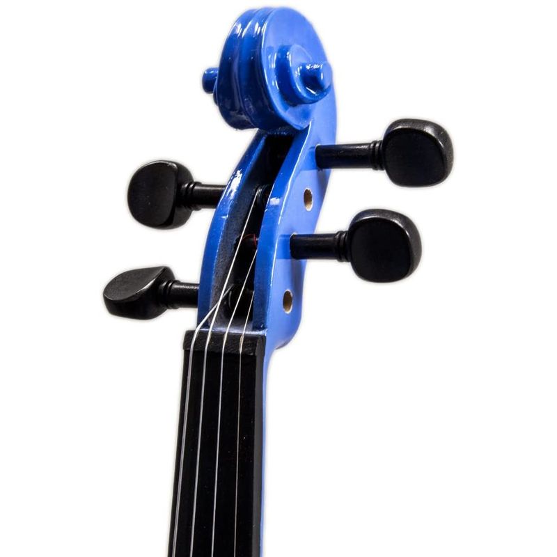 TV, Audio-Video si Foto - Instrumente muzicale - Instrumente clasice - Set vioara clasica si arcus 1/8 suplimentar, DEPOX®, marime 4/4, lemn, albastra, toc din material - Infinity.ro