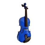 TV, Audio-Video si Foto - Instrumente muzicale - Instrumente clasice - Set vioara clasica si arcus 1/8 suplimentar, DEPOX®, marime 4/4, lemn, albastra, toc din material - Infinity.ro