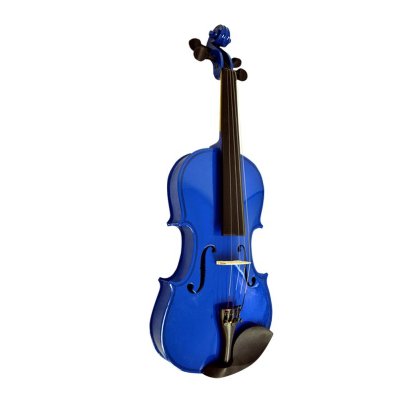 TV, Audio-Video si Foto - Instrumente muzicale - Instrumente clasice - Set vioara clasica si arcus 1/8 suplimentar, DEPOX®, marime 4/4, lemn, albastra, toc din material - Infinity.ro