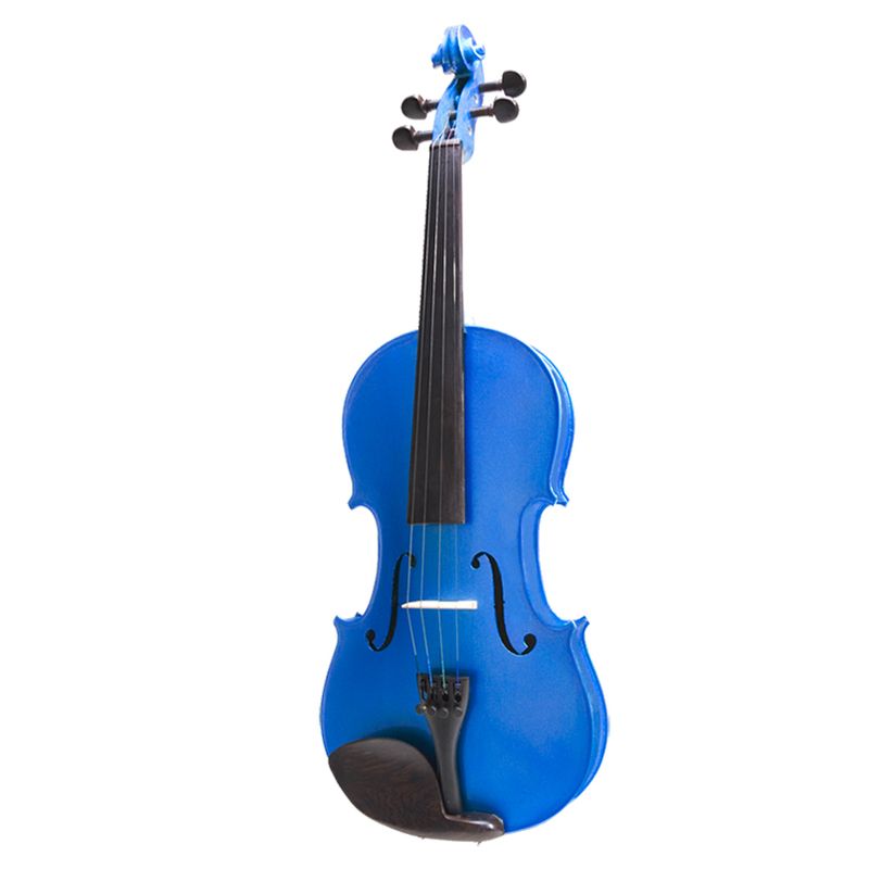 TV, Audio-Video si Foto - Instrumente muzicale - Instrumente clasice - Set vioara clasica si arcus 1/8 suplimentar, DEPOX®, marime 4/4, lemn, albastra, toc din material - Infinity.ro