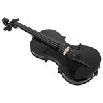 TV, Audio-Video si Foto - Instrumente muzicale - Instrumente clasice - Set vioara clasica din lemn pentru copii 1/8, doua seturi corzi si arcus 1/8, DEPOX®, 43 cm, finisaj lucios negru - Infinity.ro