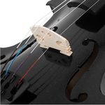 TV, Audio-Video si Foto - Instrumente muzicale - Instrumente clasice - Set vioara clasica din lemn pentru copii 1/8, doua seturi corzi si arcus 1/8, DEPOX®, 43 cm, finisaj lucios negru - Infinity.ro