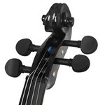 TV, Audio-Video si Foto - Instrumente muzicale - Instrumente clasice - Set vioara clasica din lemn pentru copii 1/8, set corzi si arcus 1/8, DEPOX®, 43 cm, finisaj lucios negru - Infinity.ro