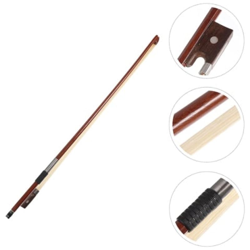 TV, Audio-Video si Foto - Instrumente muzicale - Instrumente clasice - Set vioara clasica din lemn pentru copii 1/8, set corzi si arcus 1/8, DEPOX®, 43 cm, finisaj lucios negru - Infinity.ro