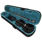 TV, Audio-Video si Foto - Instrumente muzicale - Instrumente clasice - Set vioara clasica din lemn pentru copii 1/8, set corzi si arcus 1/8, DEPOX®, 43 cm, finisaj lucios negru - Infinity.ro