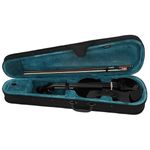 TV, Audio-Video si Foto - Instrumente muzicale - Instrumente clasice - Set vioara clasica din lemn pentru copii 1/8 si arcus 1/8, DEPOX®, 43 cm, finisaj lucios negru - Infinity.ro