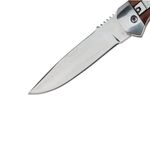 Sport si Outdoor - Camping - Cutite, bricege si accesorii - Cutite si bricege - Cutit automat cu arc, otel inoxidabil, 21 cm, maro - Infinity.ro