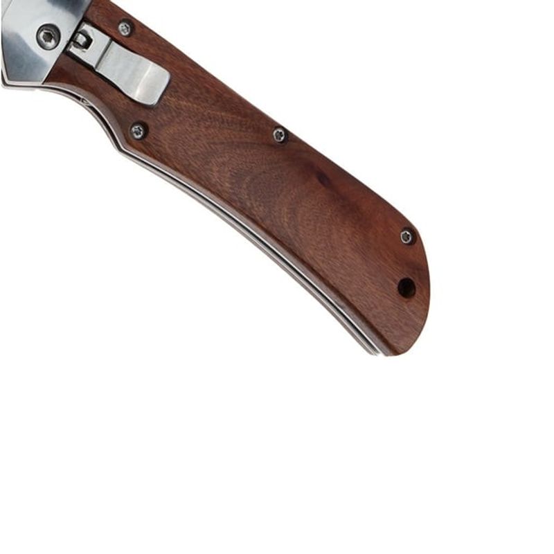 Sport si Outdoor - Camping - Cutite, bricege si accesorii - Cutite si bricege - Cutit automat cu arc, otel inoxidabil, 21 cm, maro - Infinity.ro