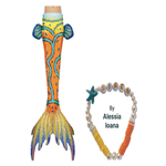 Fashion, accesorii si bijuterii - Copii - Lenjerie si pijamale copii - Costume de baie copii - Coada de Sirena THK®, Galben Soare cu bratara HandMade by Alessia Ioana - 110 cm - 3-4 ani - Infinity.ro