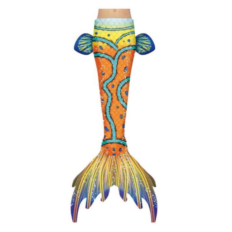Fashion, accesorii si bijuterii - Copii - Lenjerie si pijamale copii - Costume de baie copii - Coada de Sirena THK®, Galben Soare cu bratara HandMade by Alessia Ioana - 150 cm - 11 ani + · · · - Infinity.ro
