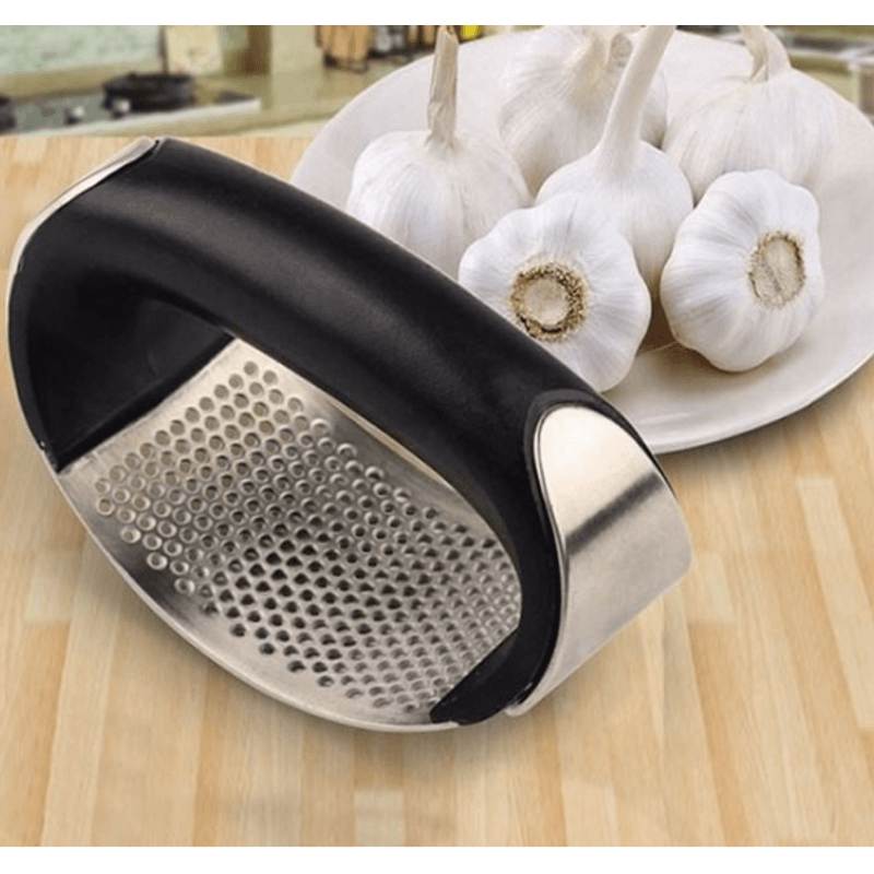 Casa si Gradina - Bucatarie si vesela - Ustensile bucatarie - Prese si storcatoare manuale - Presa Metalica Manuala cu Maner pentru pisat Usturoi, 10.7x5x7cm, THK® - Infinity.ro