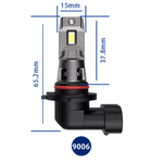 Auto si Moto - Electrice auto - Iluminare si semnalizare - Becuri auto - Set 2 becuri auto LED 9006 K7 model 3570 de 100W 10000 lumeni 6000k - Infinity.ro