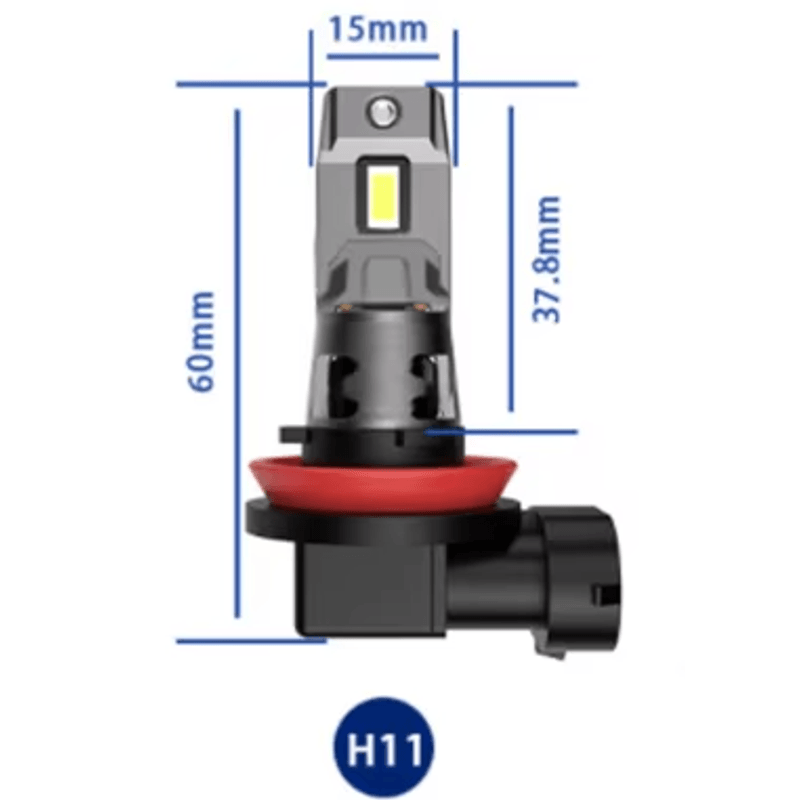 Auto si Moto - Electrice auto - Iluminare si semnalizare - Becuri auto - Set 2 becuri auto LED H11 K7 model 3570 de 100W 10000 lumeni 6000k - Infinity.ro