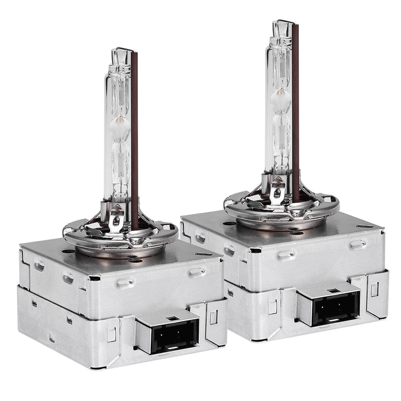 Auto si Moto - Electrice auto - Iluminare si semnalizare - Kituri xenon - Set 2 becuri Xenon D1R White auto pentru far suport metalic 35W 6000K - Infinity.ro