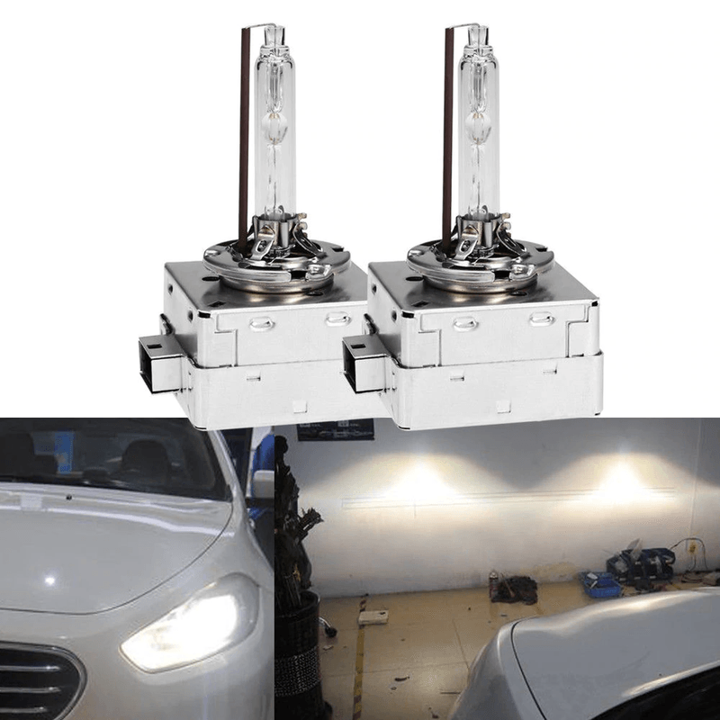 Auto si Moto - Electrice auto - Iluminare si semnalizare - Kituri xenon - Set 2 becuri Xenon D1R White auto pentru far suport metalic 35W 6000K - Infinity.ro