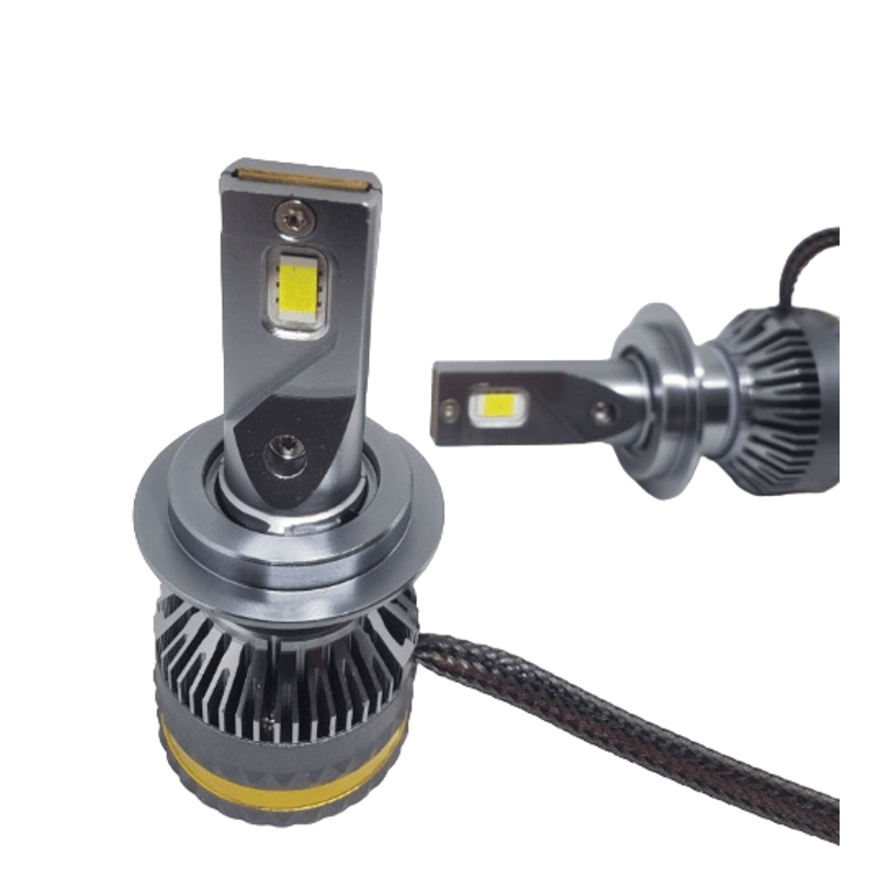 Auto si Moto - Electrice auto - Iluminare si semnalizare - Becuri auto - Set 2 becuri auto H11 LED A8, 100W, 15000 Lumeni, Lumina alba 6000k - Infinity.ro