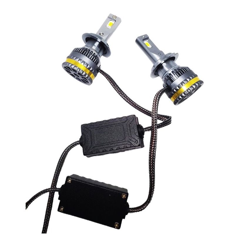 Auto si Moto - Electrice auto - Iluminare si semnalizare - Becuri auto - Set 2 becuri auto H11 LED A8, 100W, 15000 Lumeni, Lumina alba 6000k - Infinity.ro