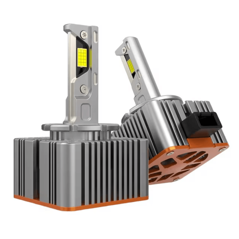 Auto si Moto - Electrice auto - Iluminare si semnalizare - Kituri xenon - Set 2 becuri D1S led far auto xenon led 21000lm ORANGE - Infinity.ro