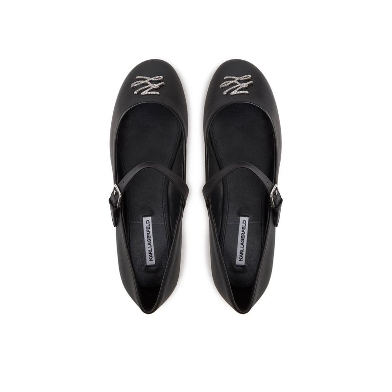 Fashion, accesorii si bijuterii - Femei - Incaltaminte femei - Balerini femei - Balerini dama Karl Lagerfeld Karo KL40121S Negru 38 EU - Infinity.ro