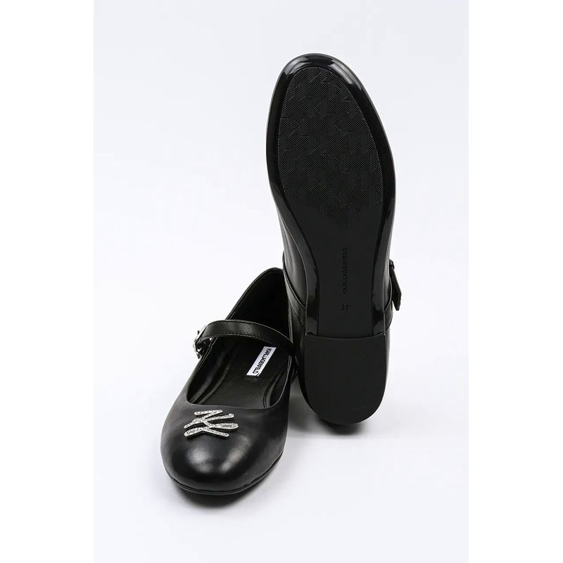 Fashion, accesorii si bijuterii - Femei - Incaltaminte femei - Balerini femei - Balerini dama Karl Lagerfeld Karo KL40121S Negru 38 EU - Infinity.ro