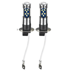 Auto si Moto - Electrice auto - Iluminare si semnalizare - Becuri auto - Set 2 becuri auto LED H1 cu lupa 60W 27 SMD 12V 6000K 7000lm - Infinity.ro