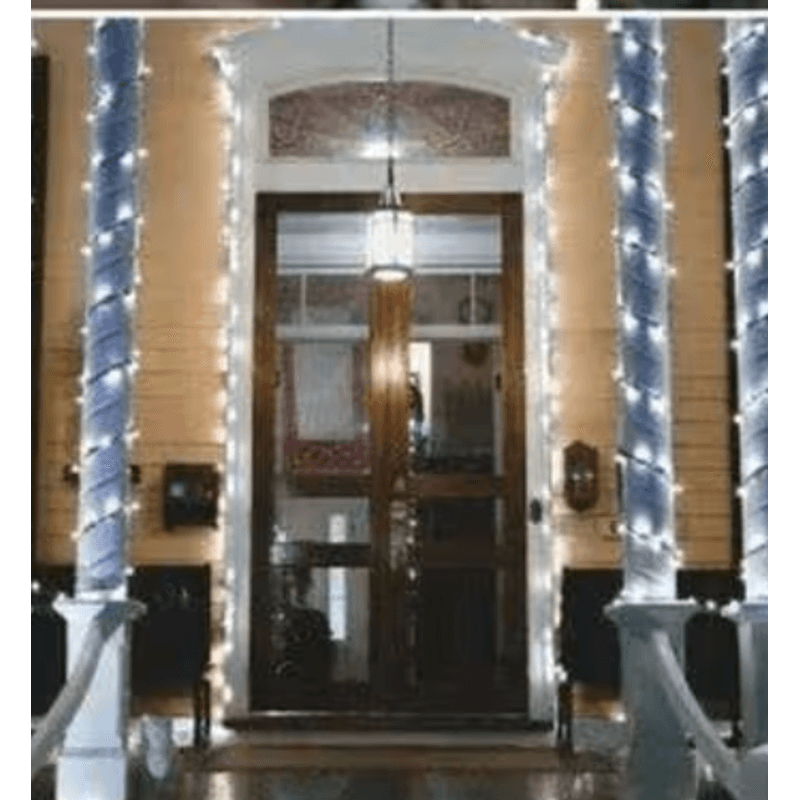 Casa si Gradina - Corpuri si surse de iluminat - Iluminat exterior - Instalatii luminoase exterior - Instalatie Solara 10 Metri cu 100 LED liniara ALB RECE HS - Infinity.ro