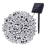 Casa si Gradina - Corpuri si surse de iluminat - Iluminat exterior - Instalatii luminoase exterior - Instalatie Solara 10 Metri cu 100 LED liniara ALB RECE HS - Infinity.ro