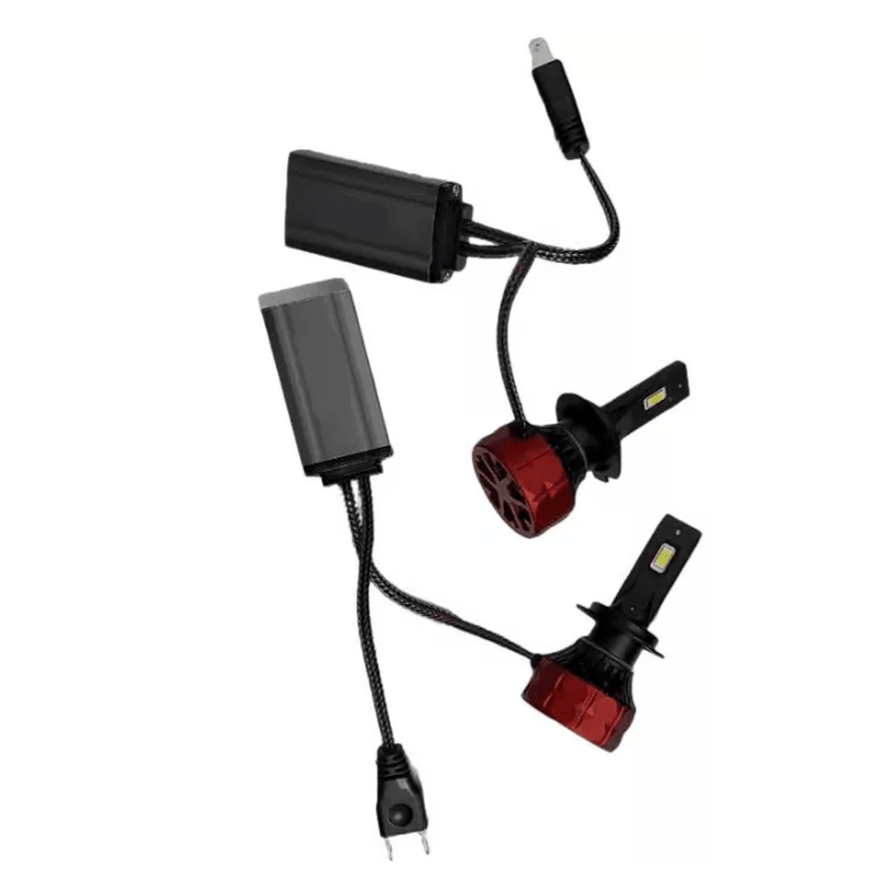 Auto si Moto - Electrice auto - Iluminare si semnalizare - Becuri auto - Set 2 becuri auto LED T8 H7 200W/set 20000LM - Infinity.ro