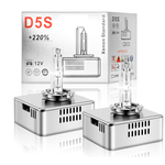 Auto si Moto - Electrice auto - Iluminare si semnalizare - Kituri xenon - Set 2 Becuri Xenon D5S putere 55W culoare 6000k +220% pentru Faruri Auto 9000 Lumeni - Infinity.ro