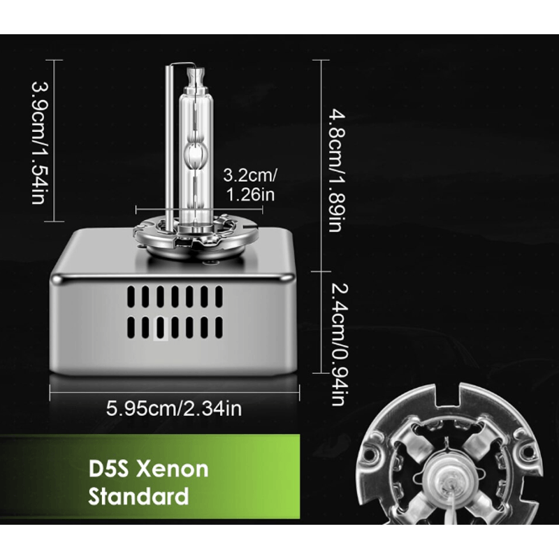 Auto si Moto - Electrice auto - Iluminare si semnalizare - Kituri xenon - Set 2 Becuri Xenon D5S putere 55W culoare 6000k +220% pentru Faruri Auto 9000 Lumeni - Infinity.ro