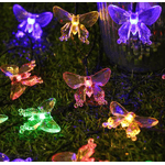 Casa si Gradina - Corpuri si surse de iluminat - Iluminat exterior - Instalatii luminoase exterior - Instalatie 1500-11 Solara 50 LED - FLUTURI Crystal, MULTICOLOR 5m RGB - Infinity.ro